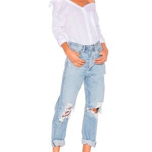 Agolde 90's Mid Rise Loose Fit Jeans in Fall Out